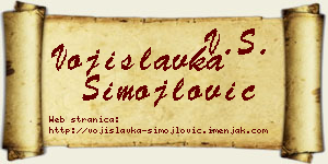 Vojislavka Simojlović vizit kartica